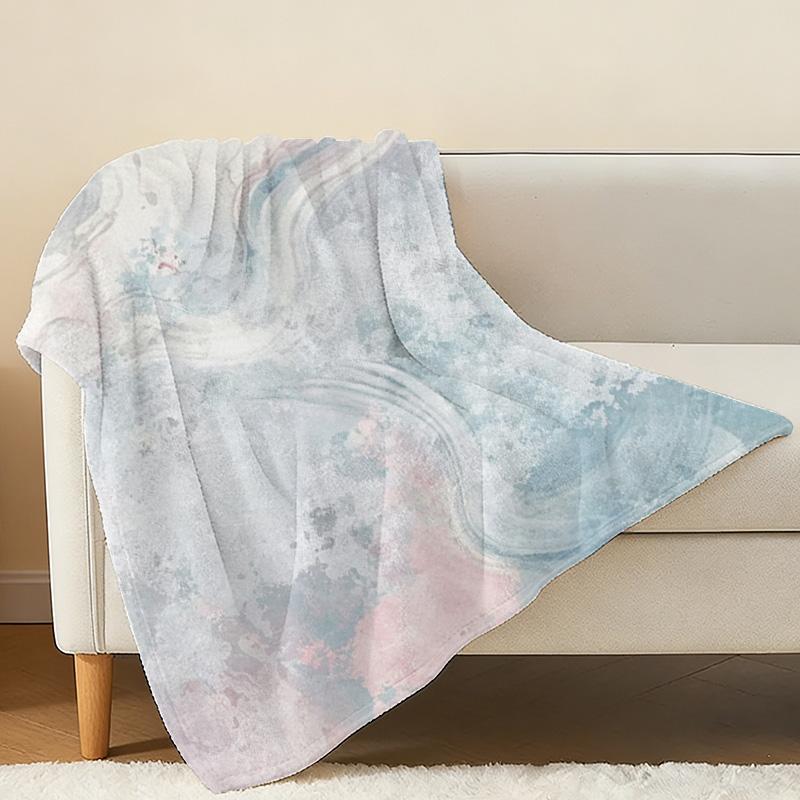 Soft Flannel Blanket | Abstract Art Series - Breathable Lightweight Warm Throw, Cozy for Home Office, All Seasons, Halloween & Christmas Use