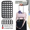 Portable Nail Varnish Organizers Bag Double Handles Adjustable Strap Waterproof Polyester Makeup Storage Case 30x22x25cm