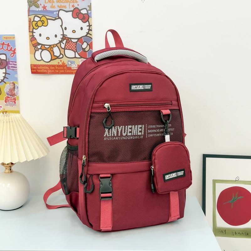 Schoolbag Korean Backpack New High-value Cool Large-capacity Backpack Male Leisure Student Schoolbag Lightweight Travel Backpack