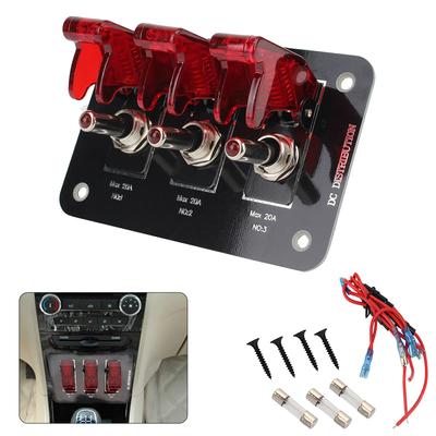 20A Für Auto Lkw Caravan Kippschalter Panel Zündung Schalter Panel DC 12-24V Mit Sicherung
