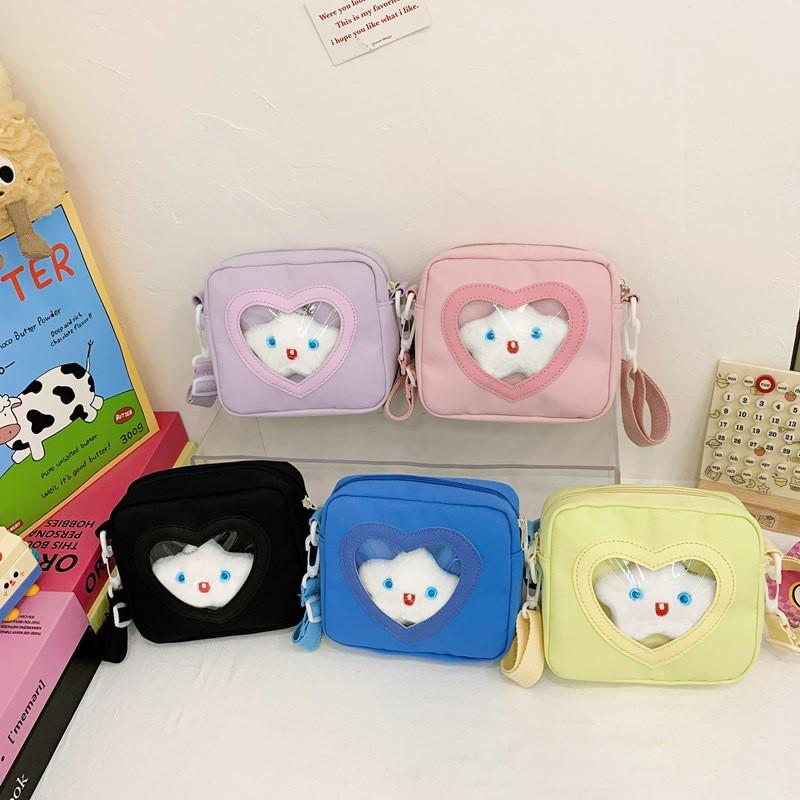 Toddler Girl Boy Cotton Shoulder Bag With Clear Design And Lightweight Carrying