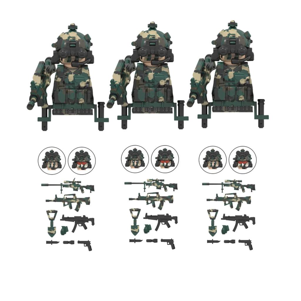 Spezialeinheiten Mini-Baustein Action-Figur SEAL Moderne Soldaten Spezialeinheit KSKSSSO Baustein Handgefertigt, Modellspielzeug