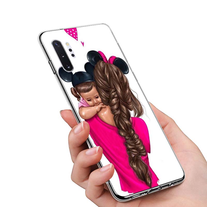 Dítě Máma Dívka Móda Pro Samsung Galaxy Note 20 10 9 8 Plus Ultra Lite M21 M31 M31S M10S M20 M21 M32 M12 Pouzdro na telefon