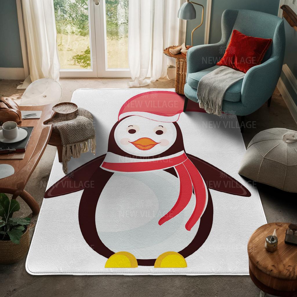 House Entrance Carpet Home Door Mat Living Room Bath Foot Bathroom Non-slip Water Absorption Rugs Bath Merry Christmas Winter