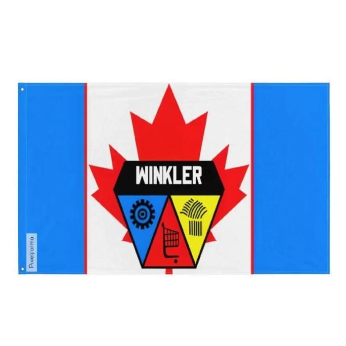 Drapeau - Winkler - 96 X 144 Cm - Polyester - Impression Recto/verso - Œillets En Fer