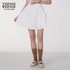 Teenie Weenie Women's Asymmetric White A-Line Skirt