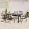 Vidaxl 7-Piece Garden Furniture Set, Anthracite, Steel