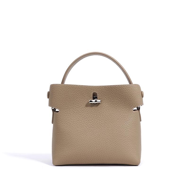 

Кожаная женская сумка-мессенджер для通勤, сумочка, нишевая, высококлассная, летняя сумка, женская новая сумка-ведро