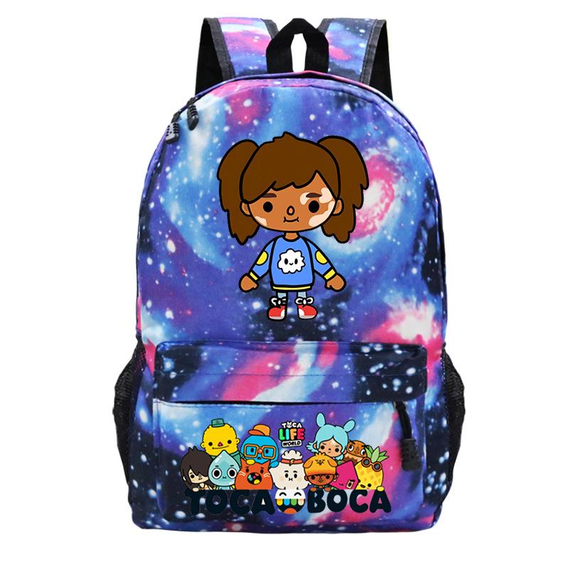 Toka Life World Printed Travel Bag 2023 Cross-border New Casual Backpack