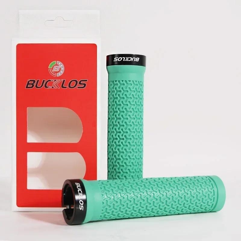Bucklos Bicycle Grips Integrated Rubber Anti-Slip Mtb Handlebar Cover Lock On Mountain Bike Handle Bar Cuffs Bmx Cycling Parts