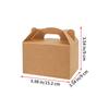 12PCS White Brown Cardboard Gift Box DIY Candy Container Paper Folding Goodie Boxes For Weddings Craft Lovers Birthday