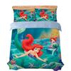 Kleine Zeemeermin Beddengoed Set Cartoon 3D Geprint Ariel Prinses Dekbedovertrek Kussenslopen Dekbedhoes