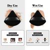 Black Triangle Powder Puff Facial Makeup Sponge Soft Velvet Cosmetics Puff Mixer Beauty Foundation Make-Up Sponge Makeup Access