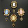 Luxury Vintage Palace-Style Diamond Brooch Pin for Women