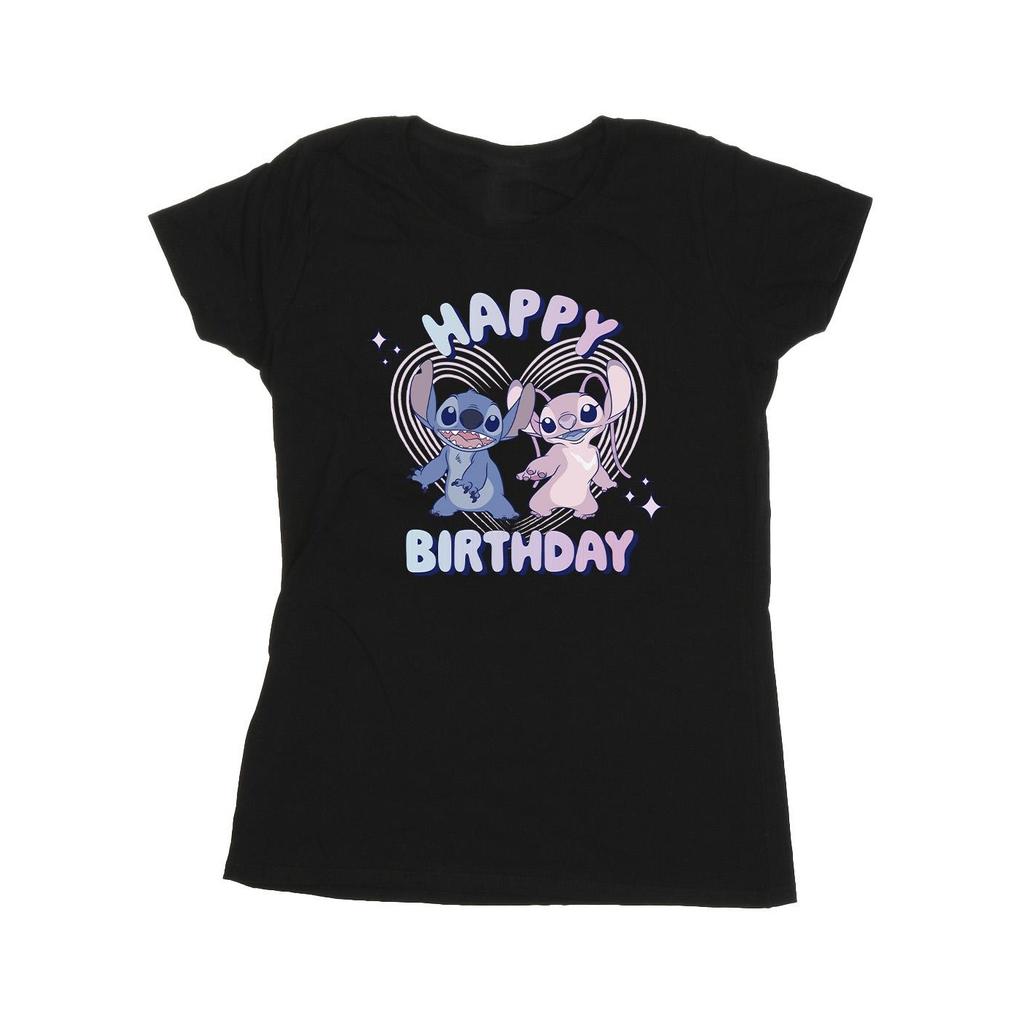 Lilo & Stitch Womens/Ladies Cotton Happy Birthday T-Shirt