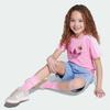 adidas Girls' Minecraft Trefoil Sports Short Sleeve Set