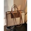 Casual Large Capacity Canvas Bag Women's 2025 New Arrival Fashion Satchel Commuter Bag Minimalist All-Matching Working Tote Bag