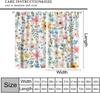 Farmhouse Watercolor Floral Window Curtains Rustic Colorful Flowers Pattern Drapes Living Room Bedroom Curtain With Blackout Polyester Perfect For