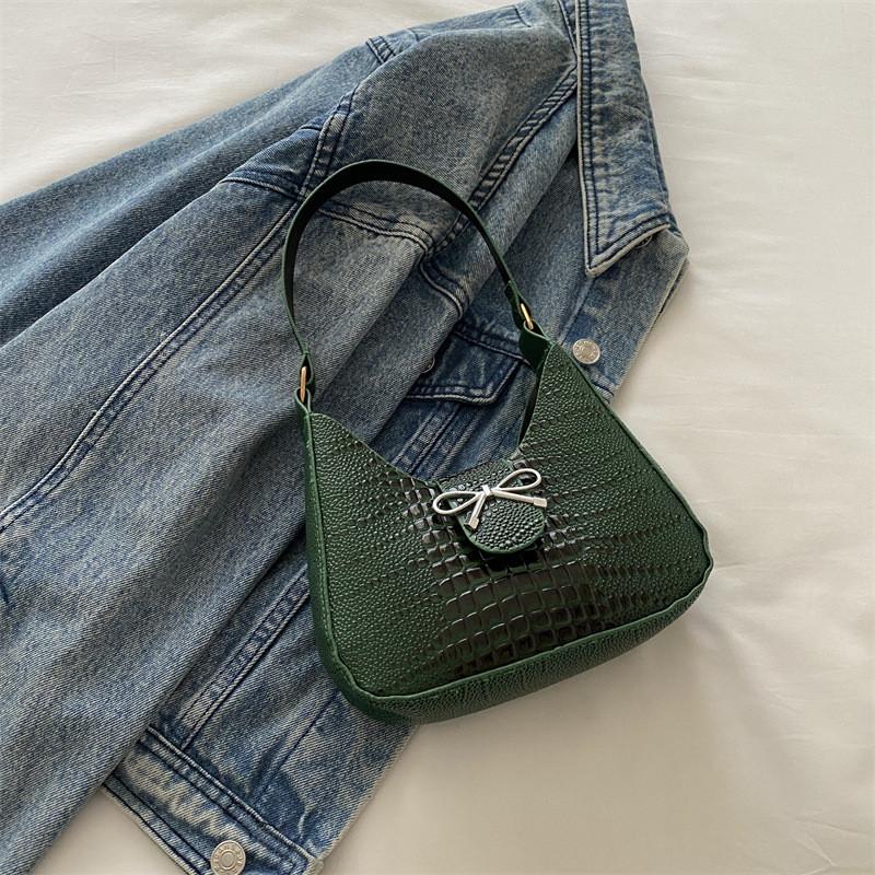 Trendy Street Style Solid Color Pu Crossbody Bag For Women In Black Pink Cream Green