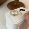 Bead Elegant Black Doodle Ring For Women Combining Retro Style And Modern Fashion Trends 2023 For