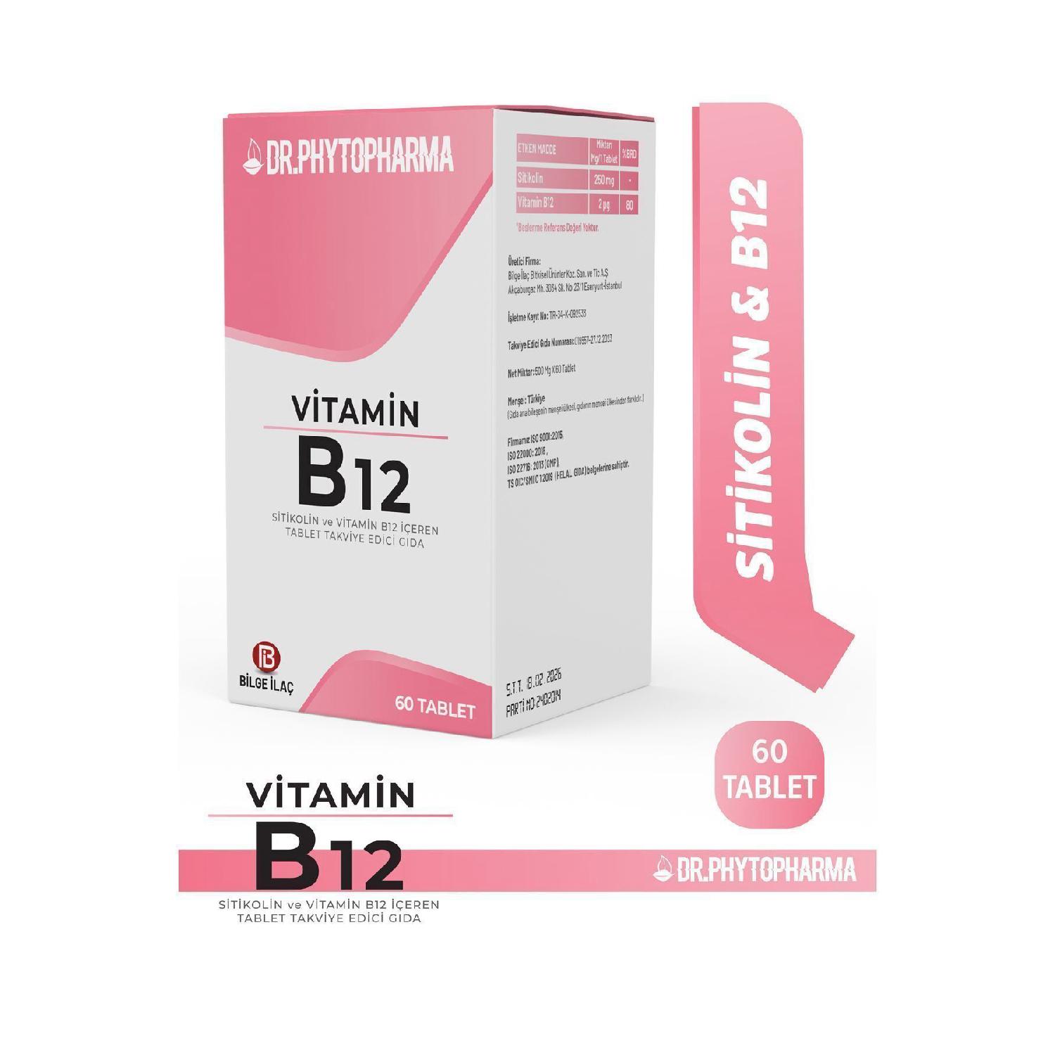 

Siticolin And Vitamin B12 Reinforcing Food 60 Tablets