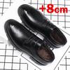 Nuovi Uomini Estivi Cava Plateau Tacco Alto 5/8/10 CM Crescita in Altezza Formale Uomo Derby Scarpe in Pelle Uomo Scarpe da Cerimonia Elevatore