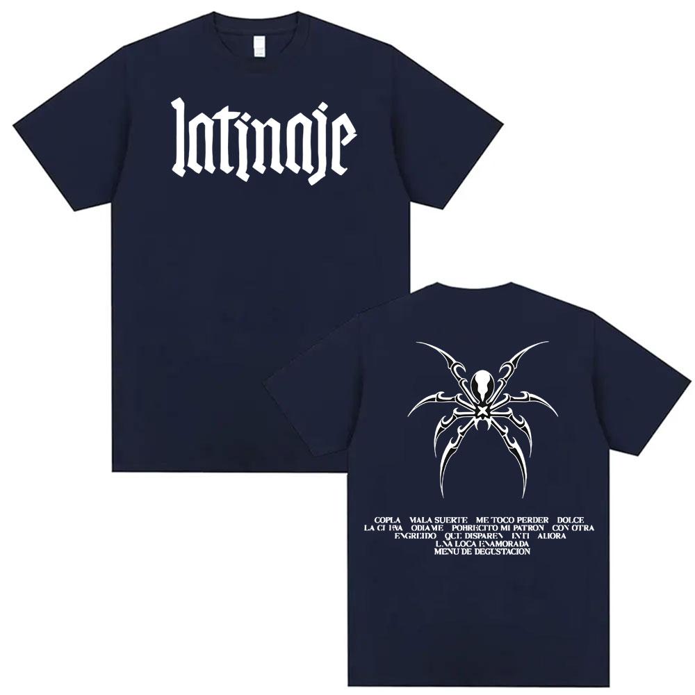 Singer CAZZU Latinaje Album Tour Tshirt Unisex Women Fashion Aesthetic Short Sleeve T Shirts Summer High Quality Tops Unisex