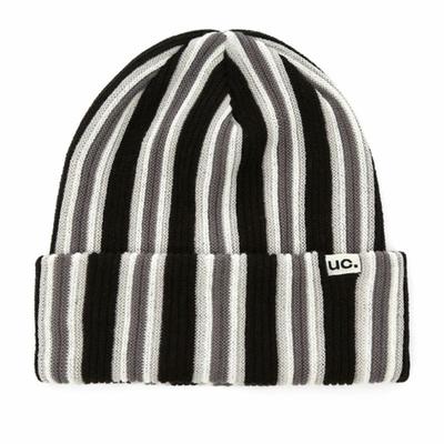 UNDERCONTROL BEANIE / VERTICAL STRIPE / BLACK