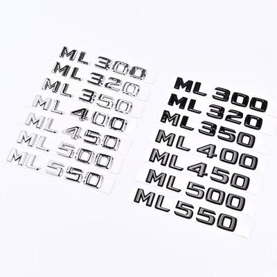 ABS Schwarz Chrom Auto Buchstaben Kofferraum Emblem Abzeichen Für Mercedes Benz ML250 ML270 ML300 ML320 ML 350 500 Logo Aufkleber Zubehör VN9