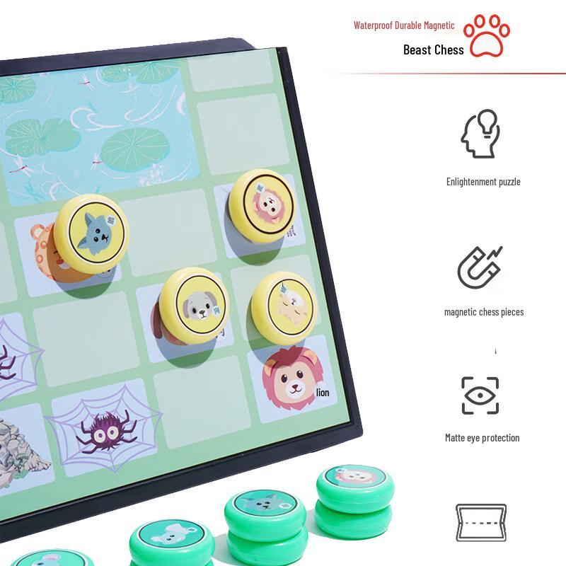 Mussels Portable Magnetic Jungle Chess Set