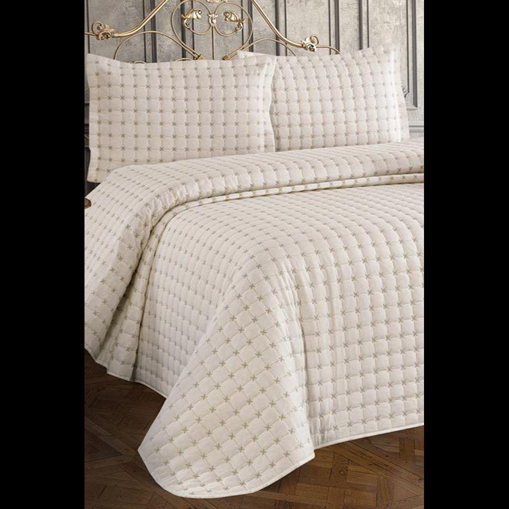 Buy Yıldız Double Quilted Bedspread Cream at affordable prices — free