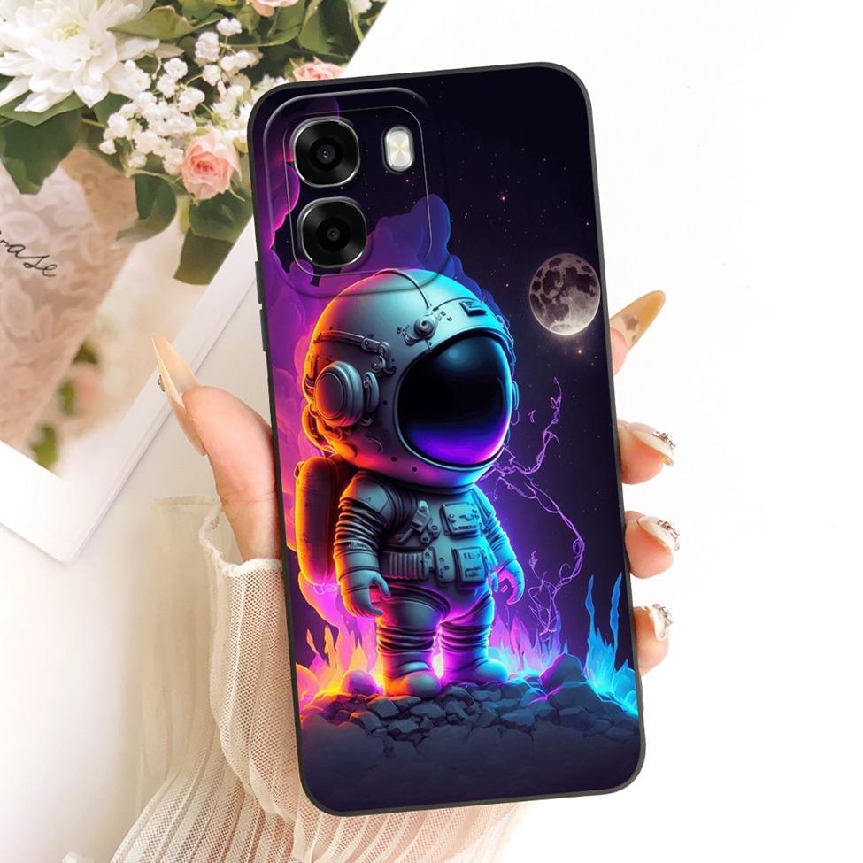 For Oppo A6x 4G CPH2819 5G CPH2783 Phone Case For Oppo A6x Cover Cute Kawaii Luxury Fashion Flowers Cool Painted Silicone Casing
