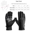 Reflective Winter Gloves Plush Hiking Mittens Protection Sports Gloves Warm Gloves Riding Gloves