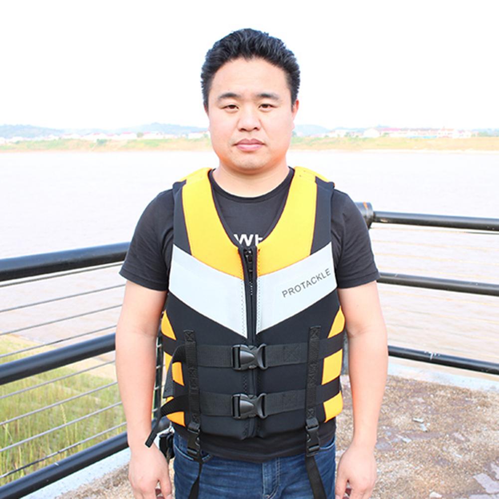 Redningsvest Neopren Flytekraft Drifting Kajakk Redningsvest Justerbar spenne Voksne Surfe Vannsport Svømming Redningsvest