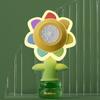 Bubble Machine Toy Electric Automatic Sunflower Shaking Head Adjustment Light Dancing One Key Bubble Maker Toy For Kids