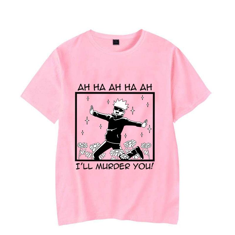 Hot New Anime Satoru Gojo Graphic Print T-shirt Women Men Fashion Y2k Casual Tops Personalized Cool Round Neck T-shirt Tops