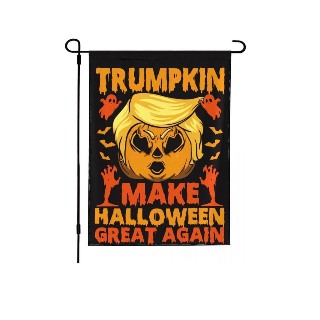 Steag de grădină de Halloween 11,8x1,7 inch vertical, față-verso, decorațiune sezonieră pentru curte, pentru uz exterior