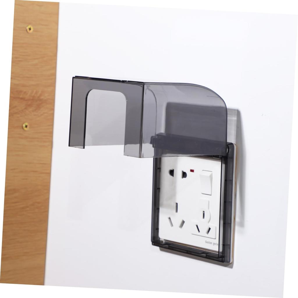 NUOLUX Wasserdichte Steckdosenabdeckung, Steckdosenabdeckung, Stromversorgung, Wasserdichte Abdeckung für Badezimmer und Innenbereich, Schaltersteckdose, Kinderfreundlich, Tropfwassergeschützt,
