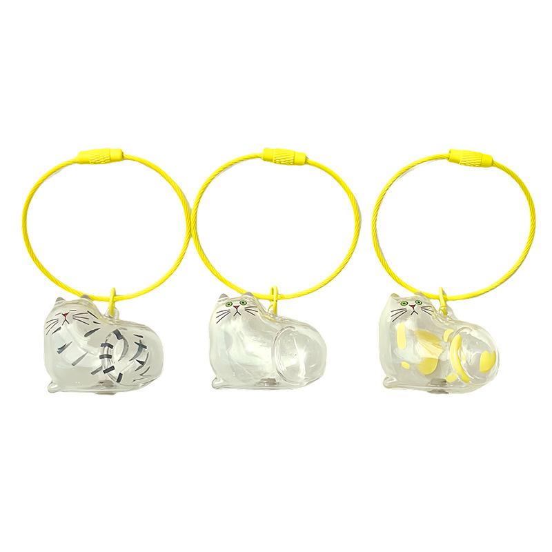 Transparent Pendant, Cat and Pet Hair Storage Bottle, Storage, Commemorative Collection, Creative Keychain Pendant