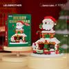 Santa Claus Holiday Jigsaw Puzzle Building Blocks - Lego-Compatible Toy for Kids