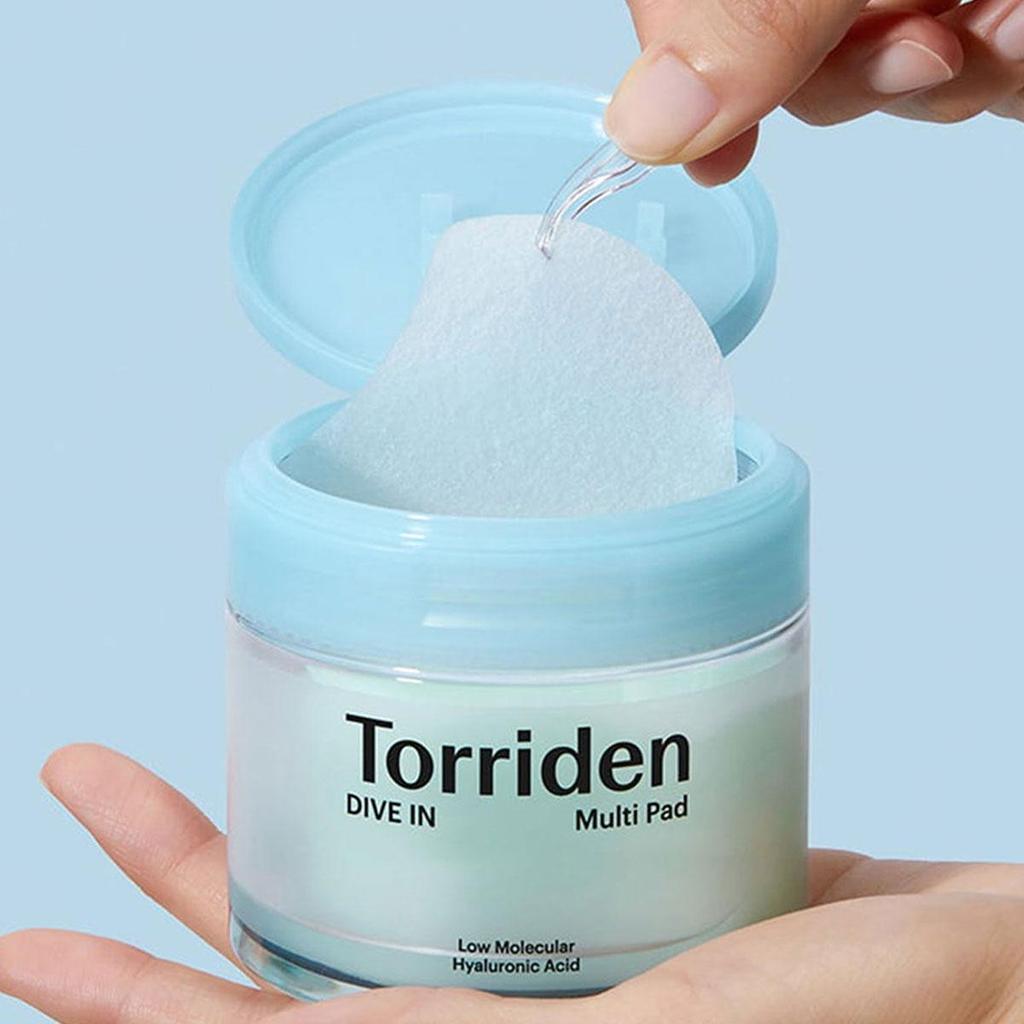 Torriden Dive-in Vegan Hyaluronic Acid Toner Pads (80 Pads)