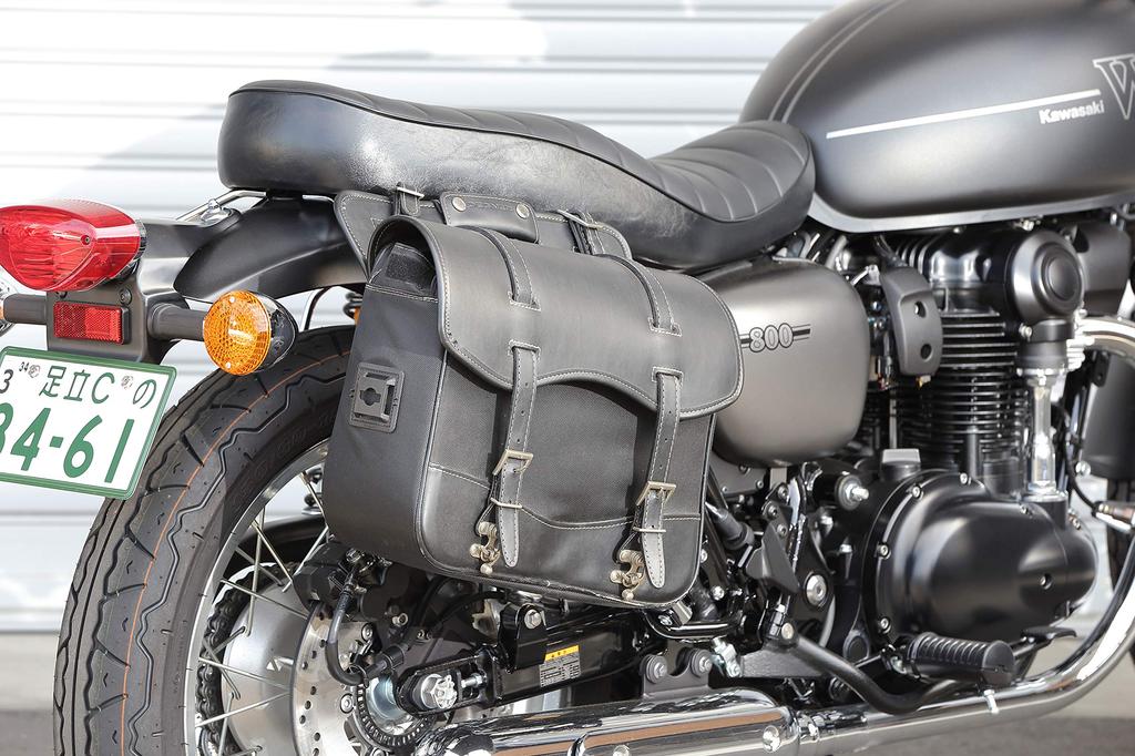 Kijima Motorcycle Parts Side Bag for W800 Right Chrome Support, Steel, Street/Cafe, W650, W400, Side, Plated, 210-4982