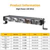 9-36V LED Light Bar 1/2/3/4/5 Lens Car LED External DRL Driving Light Front Grille Spotlight Super Bright Auxiliary Headlight