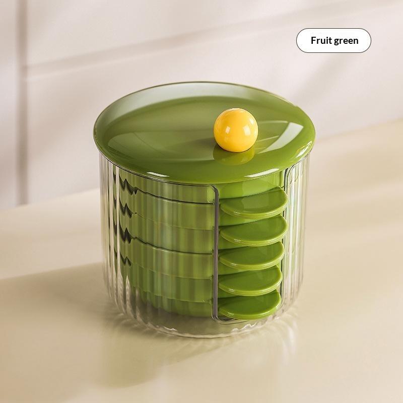 Portable Mini Sauce Dish Set With Chopstick Rest Dustproof Stackable Plastic Food Container For Kitchen