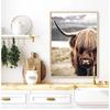 Painting Cattle Posters and Print Nordic Scandinavian Cuadros Wall Art Picture for Living Room Highland Cow Wild Animals Canvas