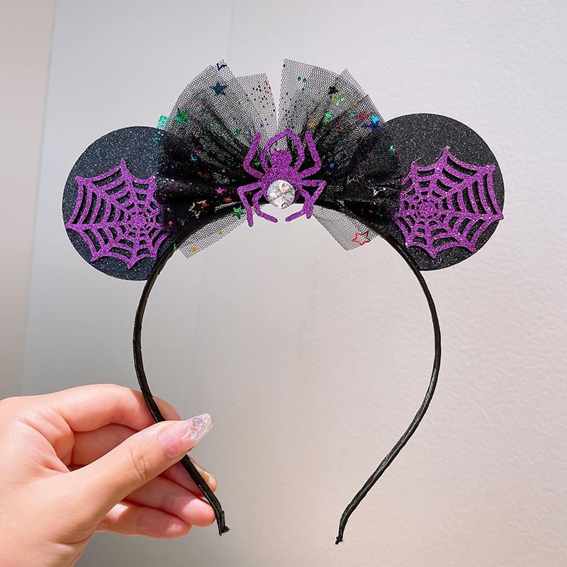 Halloween Cat Ears Pumpkin Spider Headband Hair Clip Cosplay Performance Party