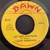 7inch Record LLOYD ROBINSON  VILLAGE BUNCH  Joy And Happiness  Joy And Happine VR004 Dawn 1975 Jamaica Reggae Ska  Dub Used
