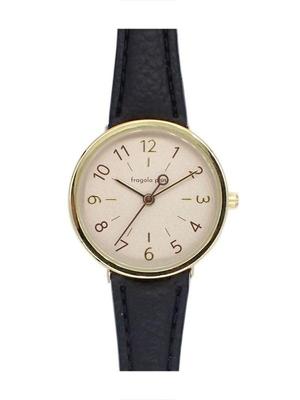 [Follow] Fragola Plus Women's Strap Watch H03821A-1 BK Black