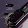 USB Charging Ceramic Hot Comb 360°Anti-Scald Ionic Straight Hair Comb  for Women