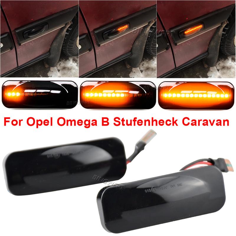2 шт. Для Opel Для Omega B Седан Универсал 1994-2003 Динамический Боковой Повторитель Поворота Последовательный Свет